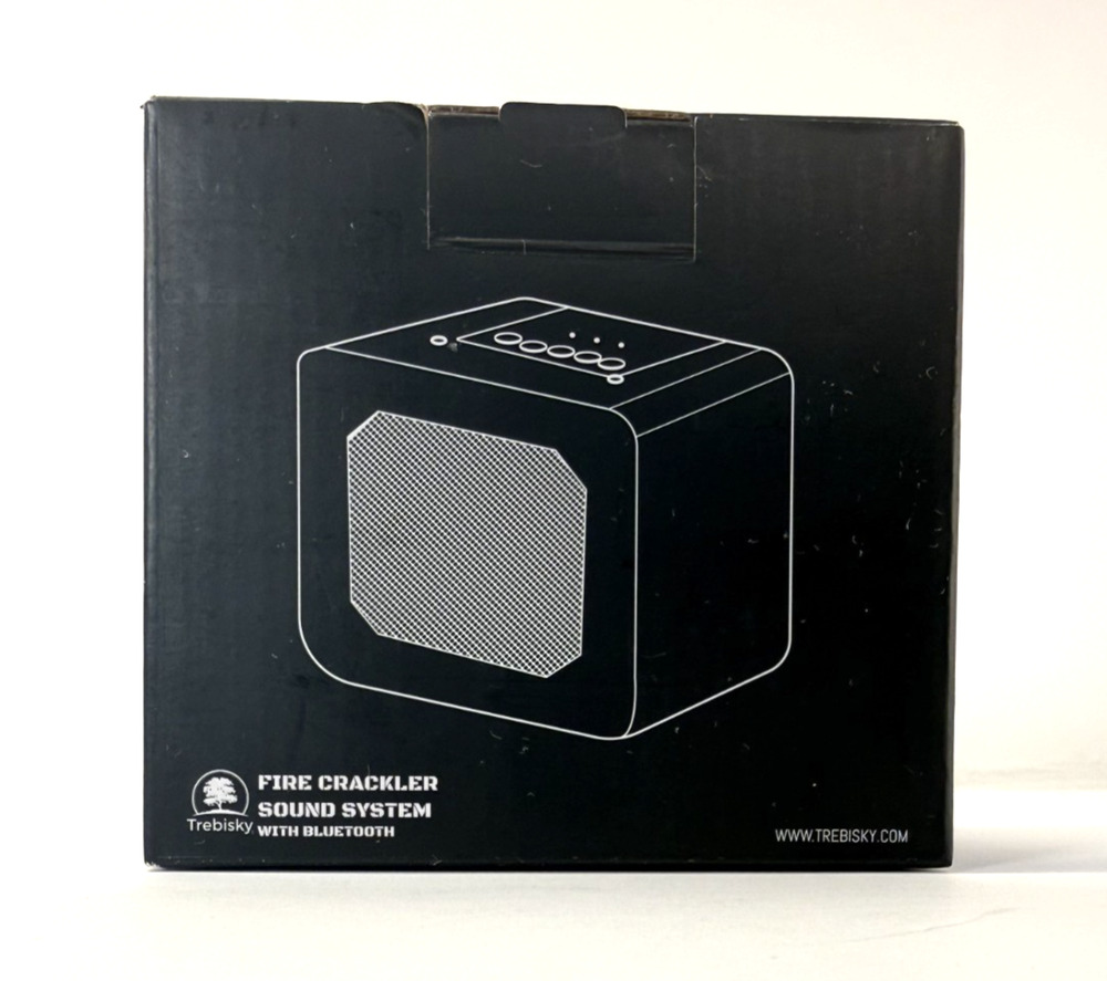 Trebisky Fireplace Crackler Sound Box 2 in 1 w/ Bluetooth Rechargeable - NEW
